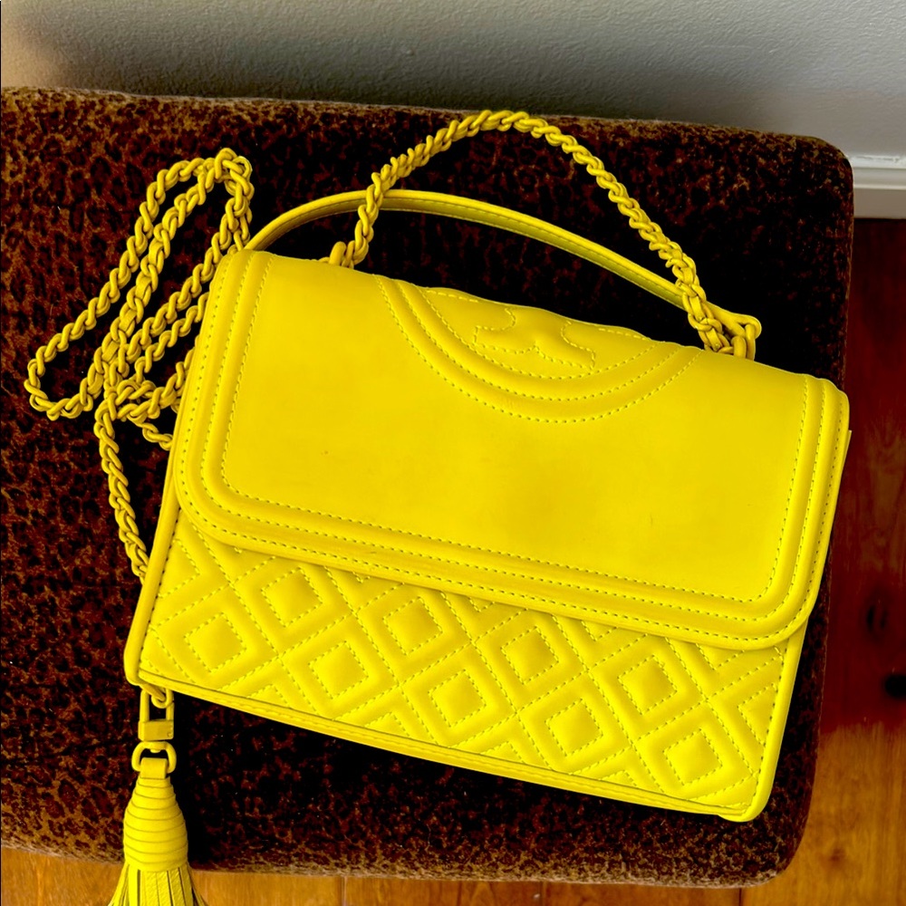 Yellow Quilted Women's Bag